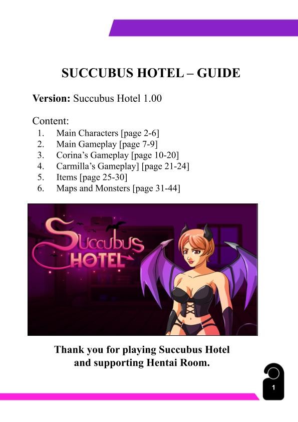 Succubus Hotel - Adult Art Pack + Walkthrough