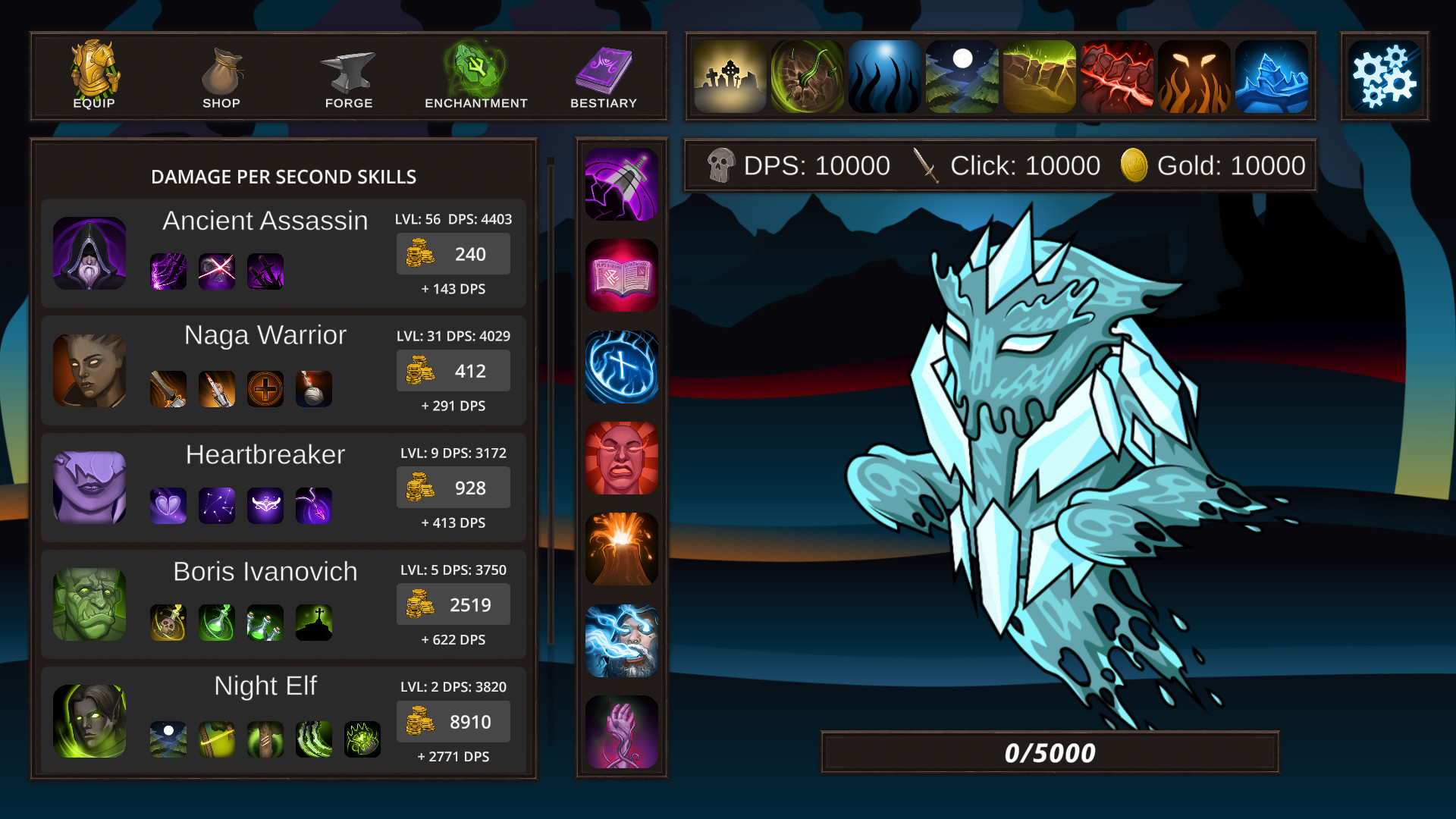 Spellario - Fantasy Clicker screenshot #3