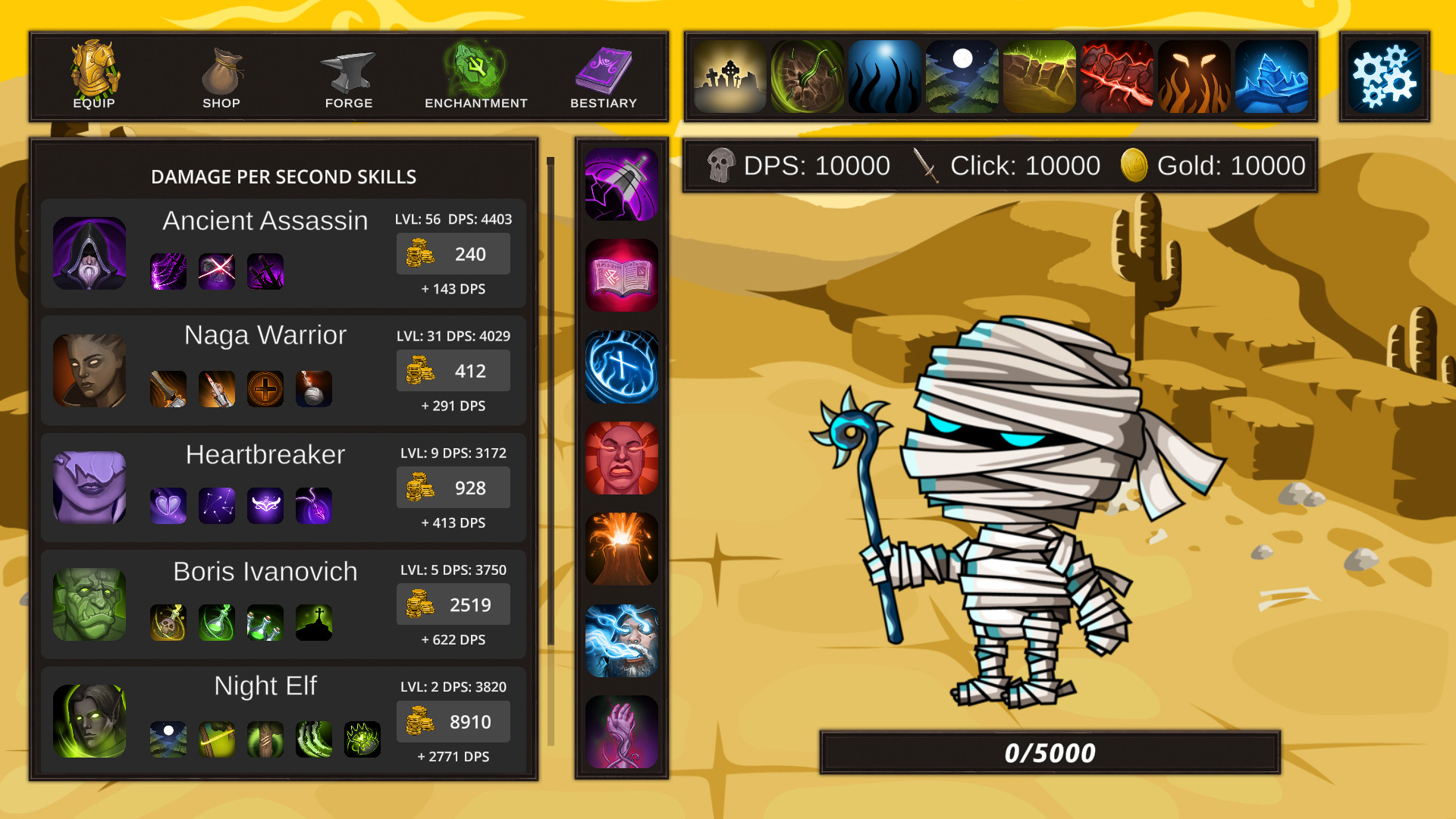 Spellario - Fantasy Clicker screenshot #7