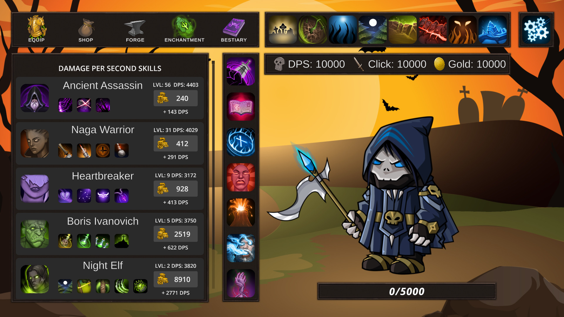 Spellario - Fantasy Clicker screenshot #4