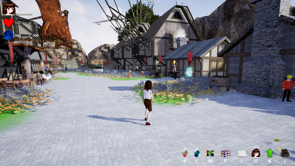 Screenshot of Luna's Adventure: The Overlord gameplay showing in-action mechanics
