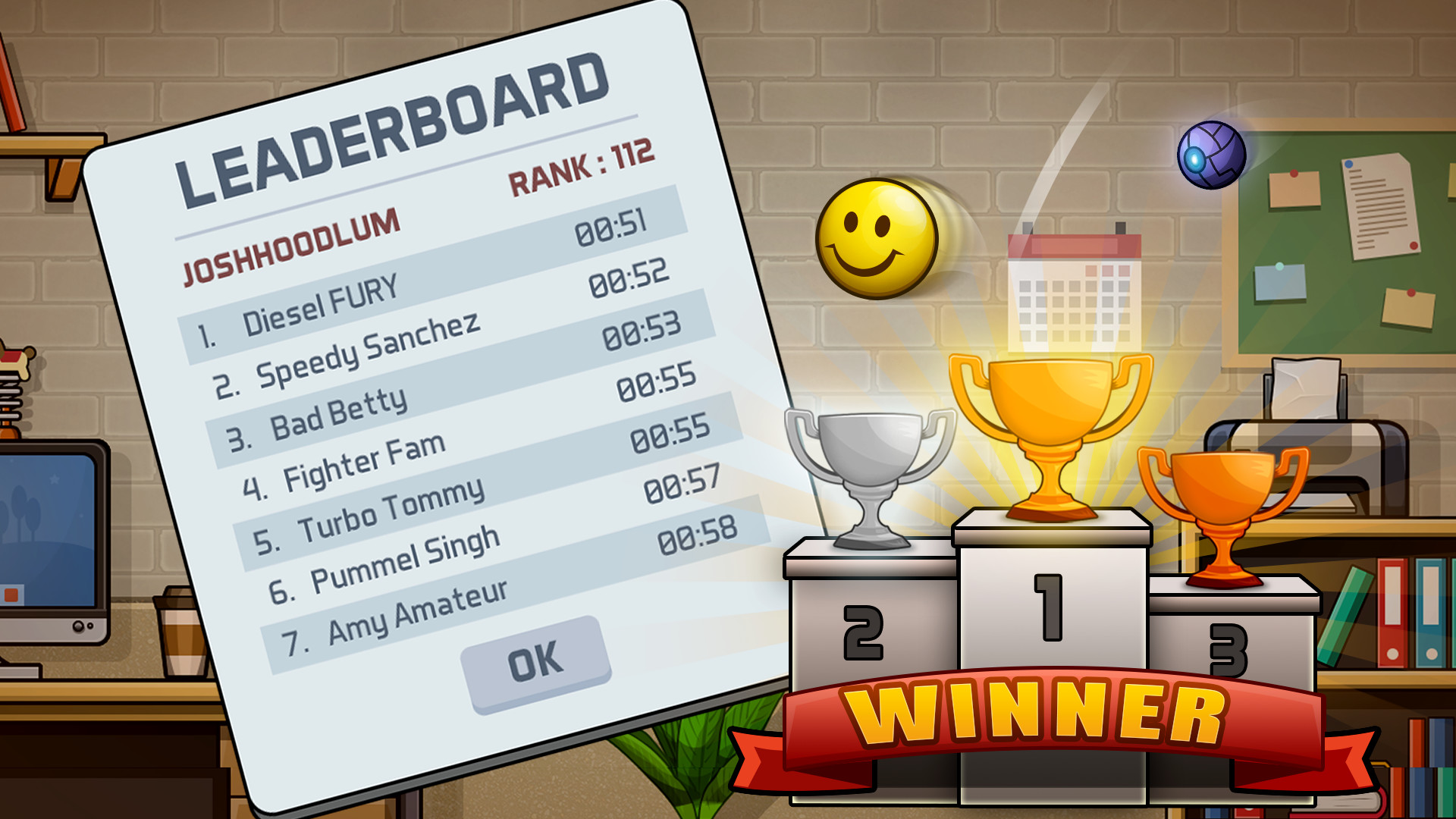 #5. Ball at Work: The Ultimate Speedrun Platformer! (Steam) Podle: Famous Dogg Studios