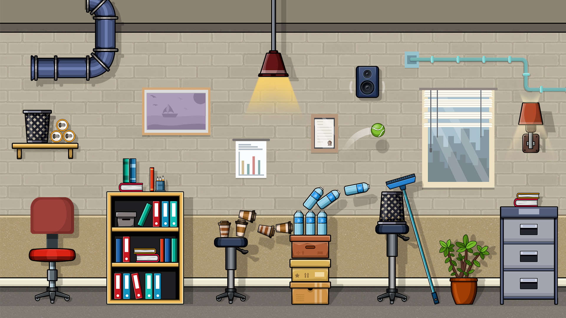 #4. Ball at Work: The Ultimate Speedrun Platformer! (Steam) Podle: Famous Dogg Studios