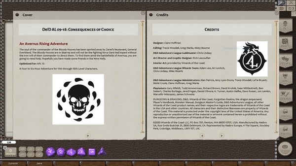 Fantasy Grounds - D&D Adventurers League 09-18 Consequences of Choice