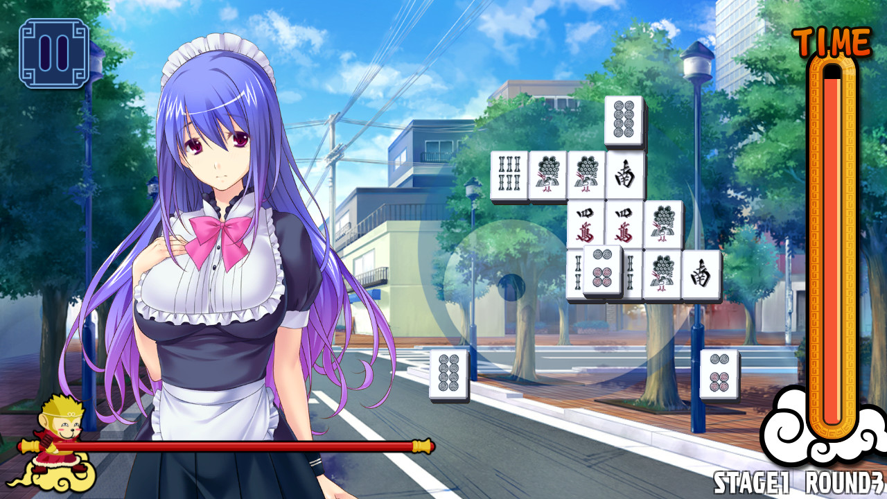 Pretty Girls Mahjong Solitaire [BLUE] screenshot #6