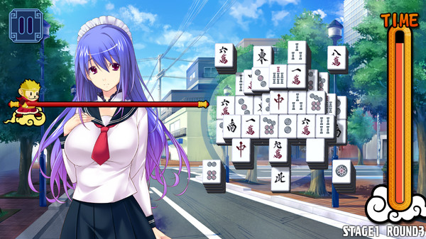 Pretty Girls Mahjong Solitaire [BLUE] screenshot 5
