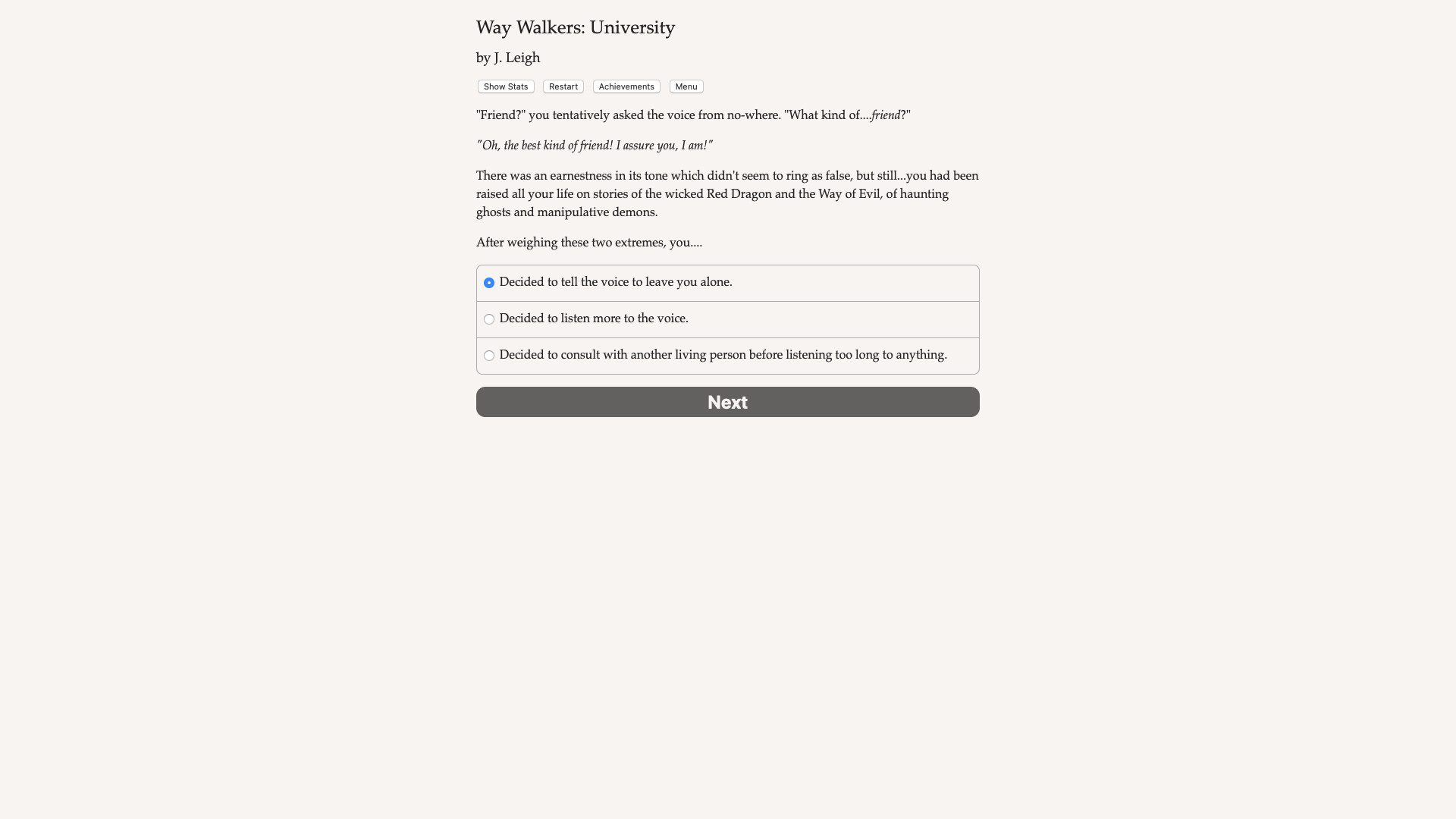 Way Walkers: University screenshot #1