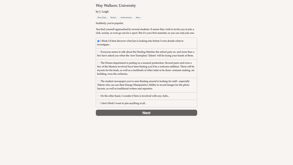 Screenshot z Way Walkers: University