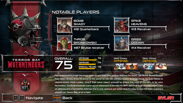 Mutant Football League: Terror Bay Mutantneers screenshot 8
