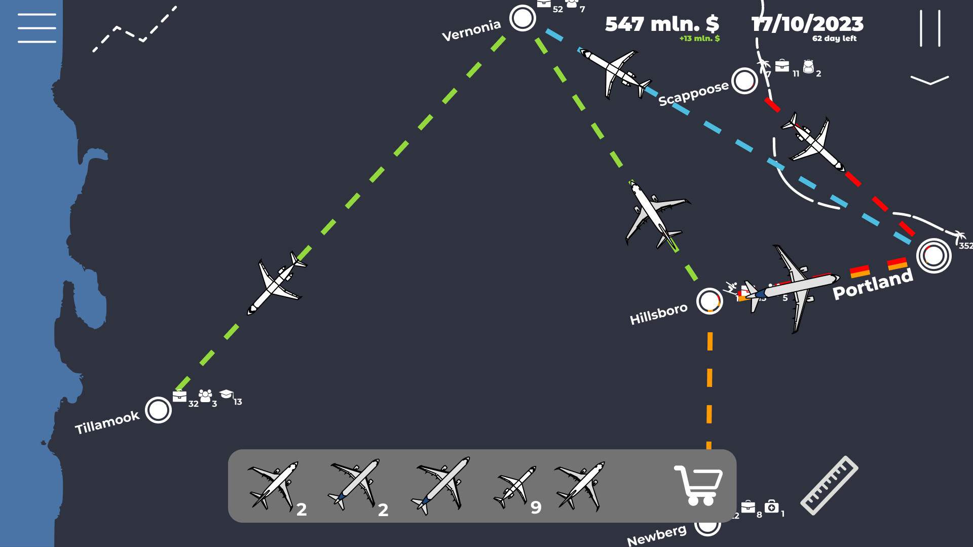 screenshot of Air Fleet 2