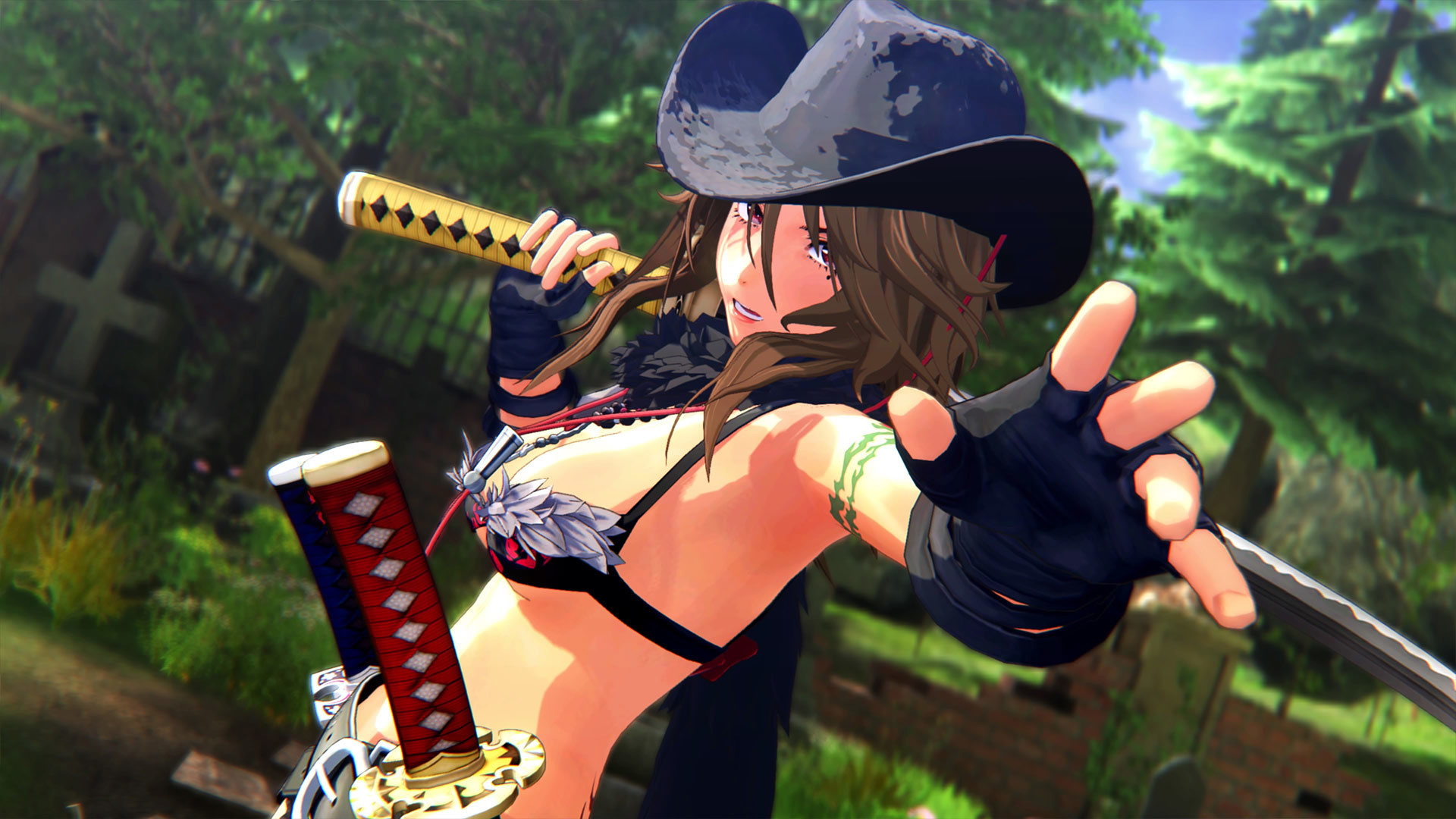 OneeChanbara ORIGIN - Exclusive Aya Costume: Normal Combat Uniform Metallic Black Featured Screenshot #1