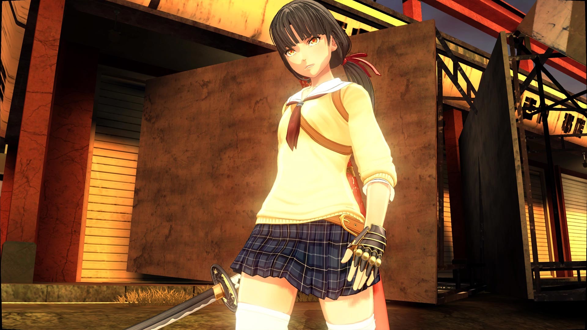 OneeChanbara ORIGIN - Exclusive Saki Costume: Saki's Uniform Casual Off-White Featured Screenshot #1