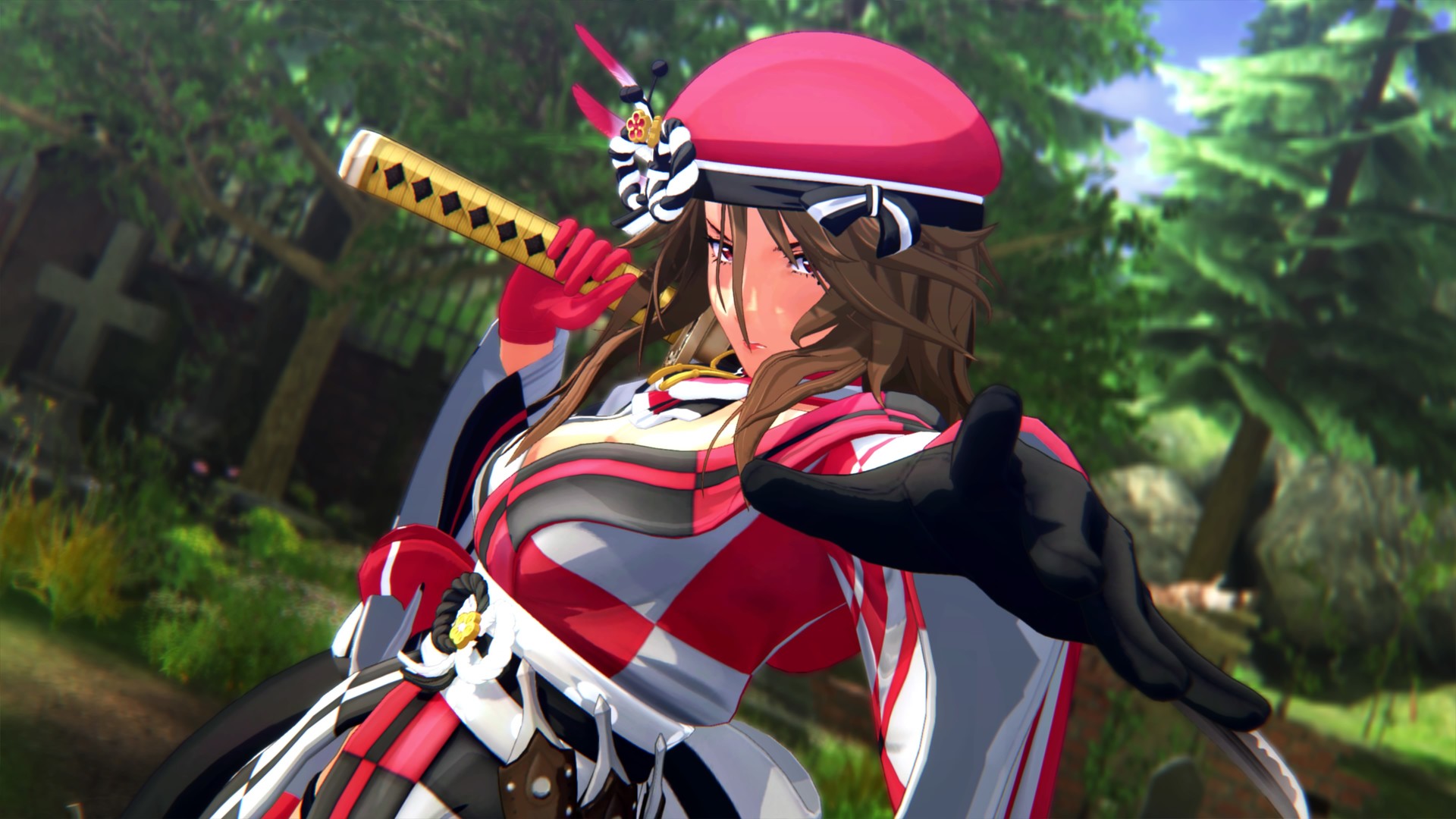 OneeChanbara ORIGIN - Exclusive Aya Costume: Saki's Fantasy Courtesan Red Featured Screenshot #1