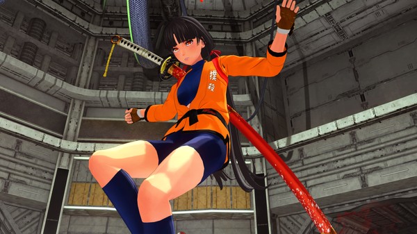 OneeChanbara ORIGIN - Exclusive Saki Costume: Tsubaki-Style Mortal Combat Gi Dragon Orange