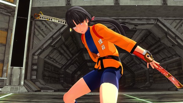 OneeChanbara ORIGIN - Exclusive Saki Costume: Tsubaki-Style Mortal Combat Gi Dragon Orange