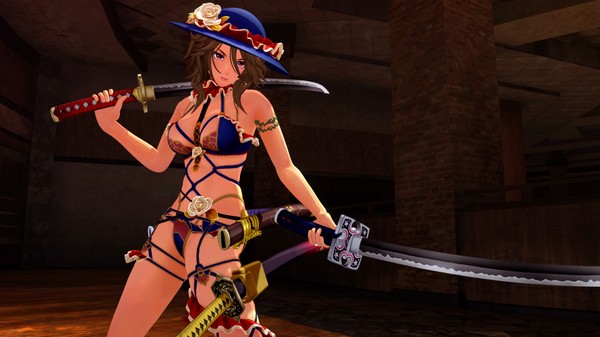 OneeChanbara ORIGIN - Exclusive Aya Costume: Aya's Bondage Bikini Royal Blue