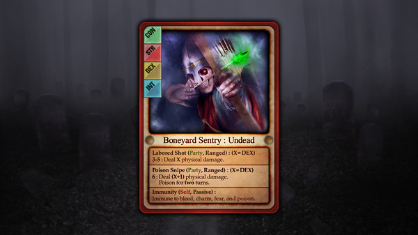 Screenshot z Guardians of Greyrock - Card Pack: Ancient Necropolis