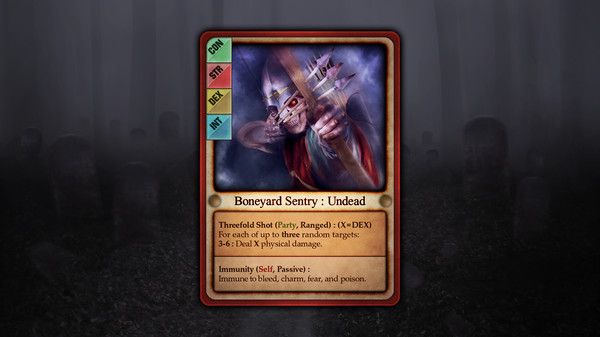 Screenshot z Guardians of Greyrock - Card Pack: Ancient Necropolis