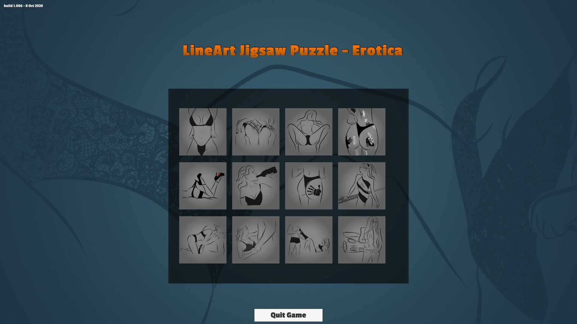 LineArt Jigsaw Puzzle - Erotica screenshot #1
