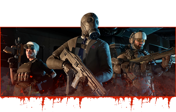 Đội hình nhân vật người chơi trong Killing Floor 3 chuẩn bị chiến đấu chống lại đại dịch Zed trên PC