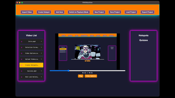 Screenshot z FMVMachine Screenshot z FMVMachine