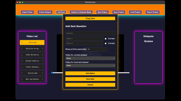 Screenshot z FMVMachine Screenshot z FMVMachine
