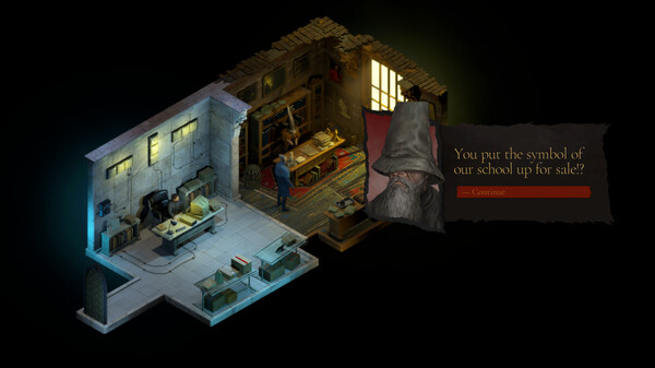 Screenshot of The Bookwalker: Thief of Tales gameplay showing in-action mechanics
