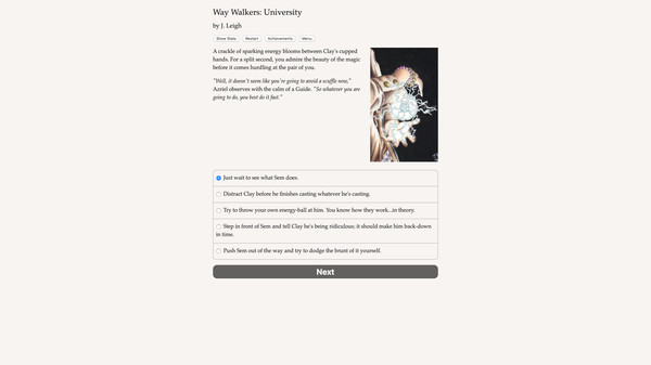 Screenshot z Way Walkers: University - Halloween DLC