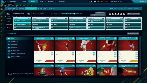 Capture d'écran 6 de Tennis Manager 2021