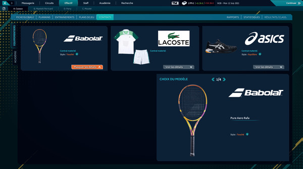 Capture d'écran 4 de Tennis Manager 2021