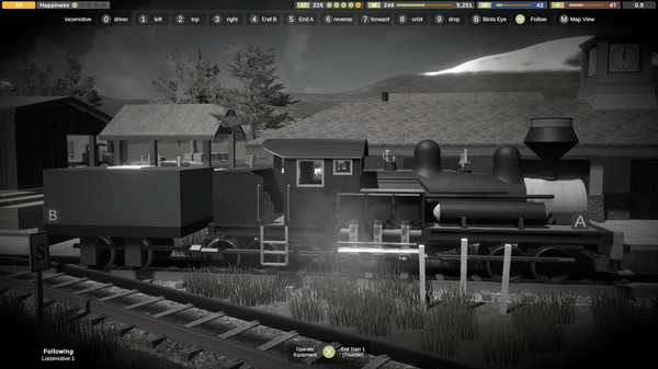 Screenshot of Whiskey Island gameplay showing in-action mechanics