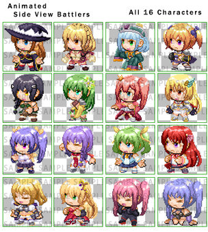 Screenshot z RPG Maker MV - RPG Character Pack 3