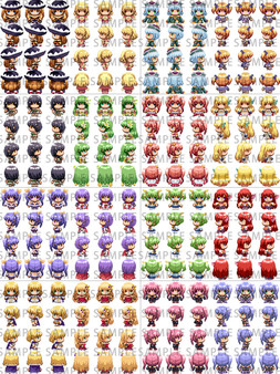 Screenshot z RPG Maker MV - RPG Character Pack 3