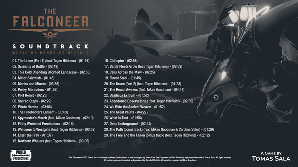 Screenshot z The Falconeer Official Soundtrack