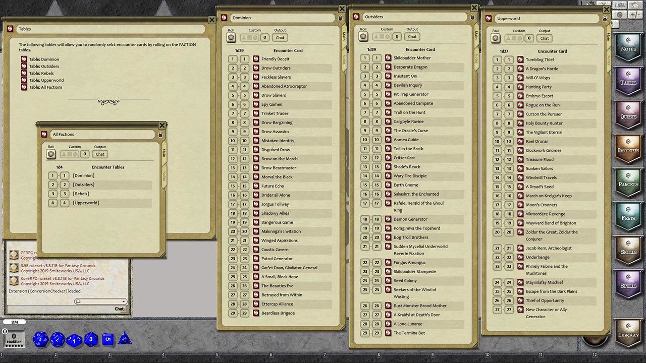 Fantasy Grounds - Rise of the Drow: Underworld Encounters