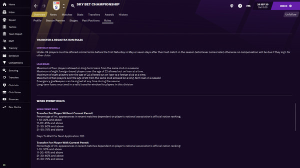 Football Manager 2021 Touch - No Loan Restrictions