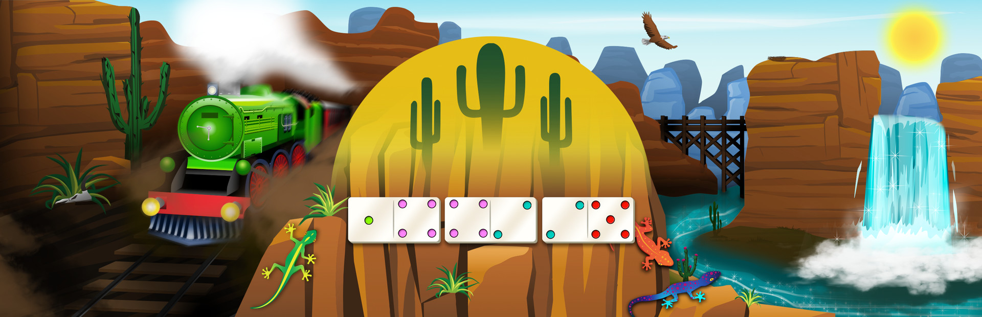 Mexican Train Dominoes Gold