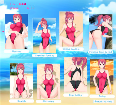 Screenshot z Feel Up a Sexy Lifeguard!