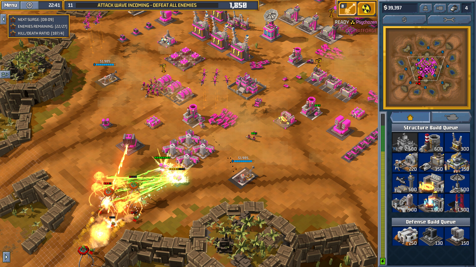 screenshot of 9-Bit Armies: A Bit Too Far 3