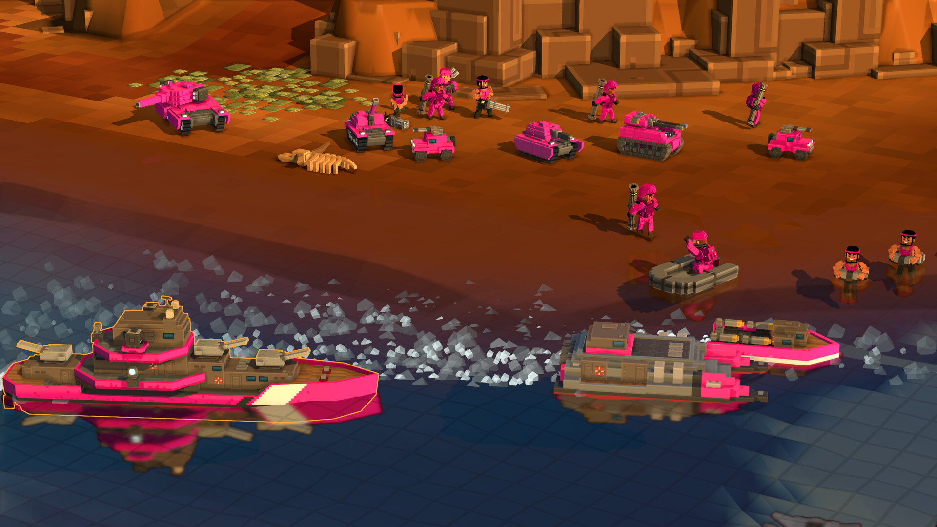 screenshot of 9-Bit Armies: A Bit Too Far 9