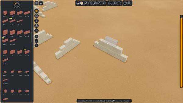 Screenshot z Mason: Building Bricks
