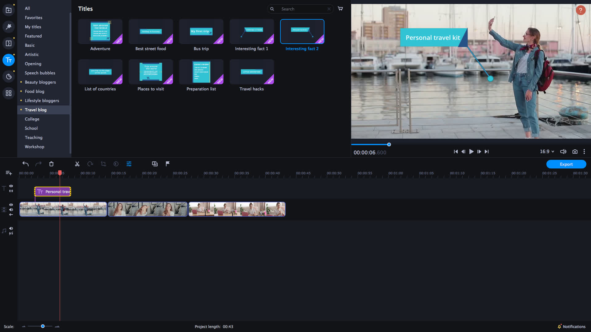 Movavi Video Editor Plus 2021 Effects - Blogger Set Featured Screenshot #1