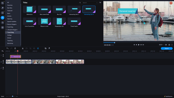 KHAiHOM.com - Movavi Video Editor Plus 2021 Effects - Blogger Set