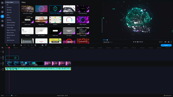 KHAiHOM.com - Movavi Video Editor Plus 2021 Effects - VHS Intro Pack