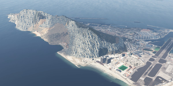 X-Plane 11 - Add-on: Skyline Simulations - LXGB - Gibraltar Airport — скриншот 14