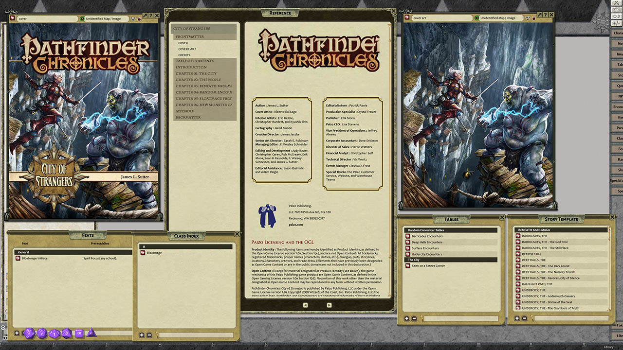 Fantasy Grounds - Pathfinder RPG - Chronicles: City of Strangers screenshot 1