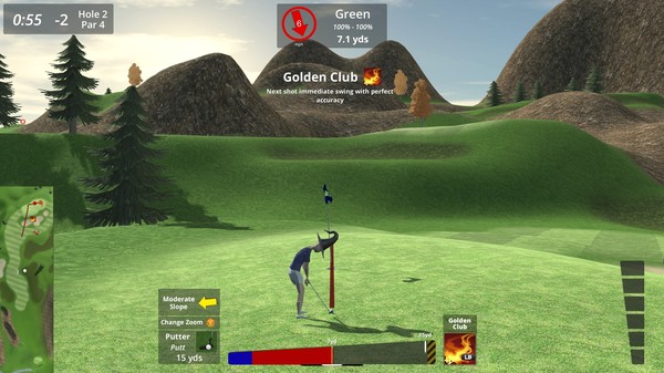 Screenshot z Speedy Golf