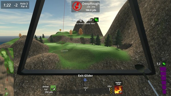 Screenshot z Speedy Golf