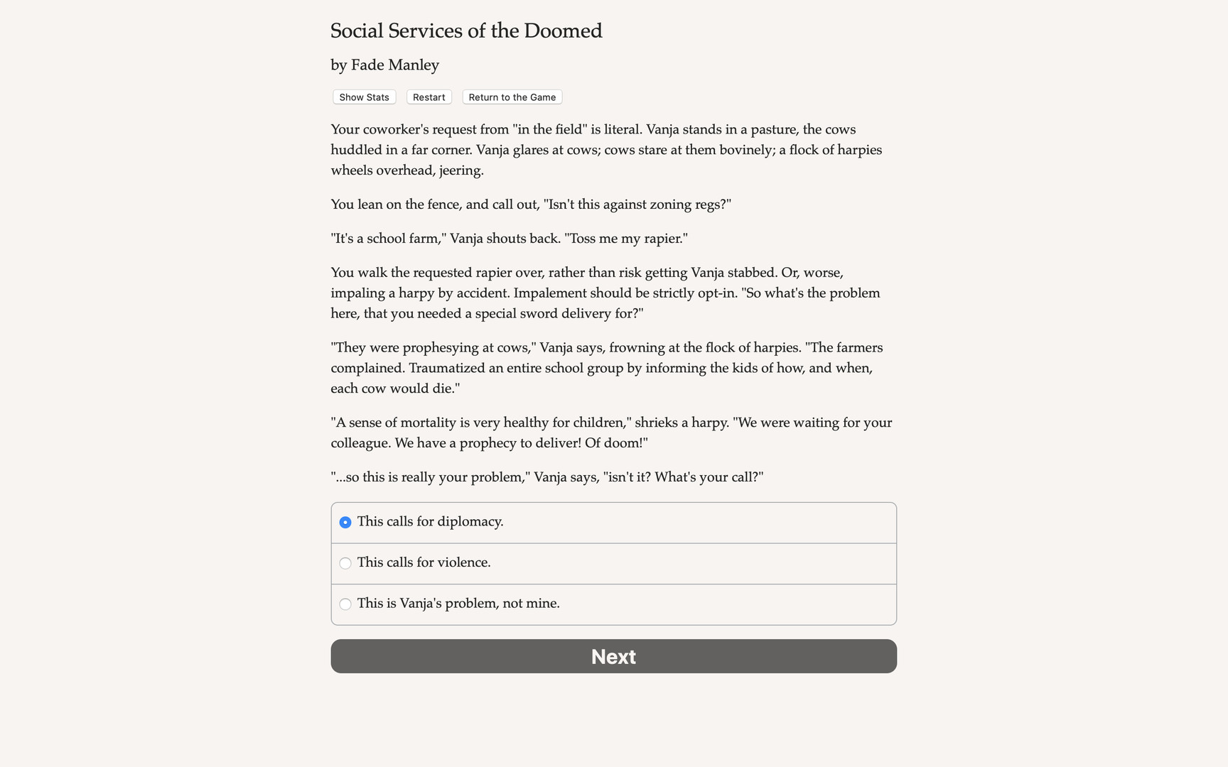 Social Services of the Doomed screenshot #1