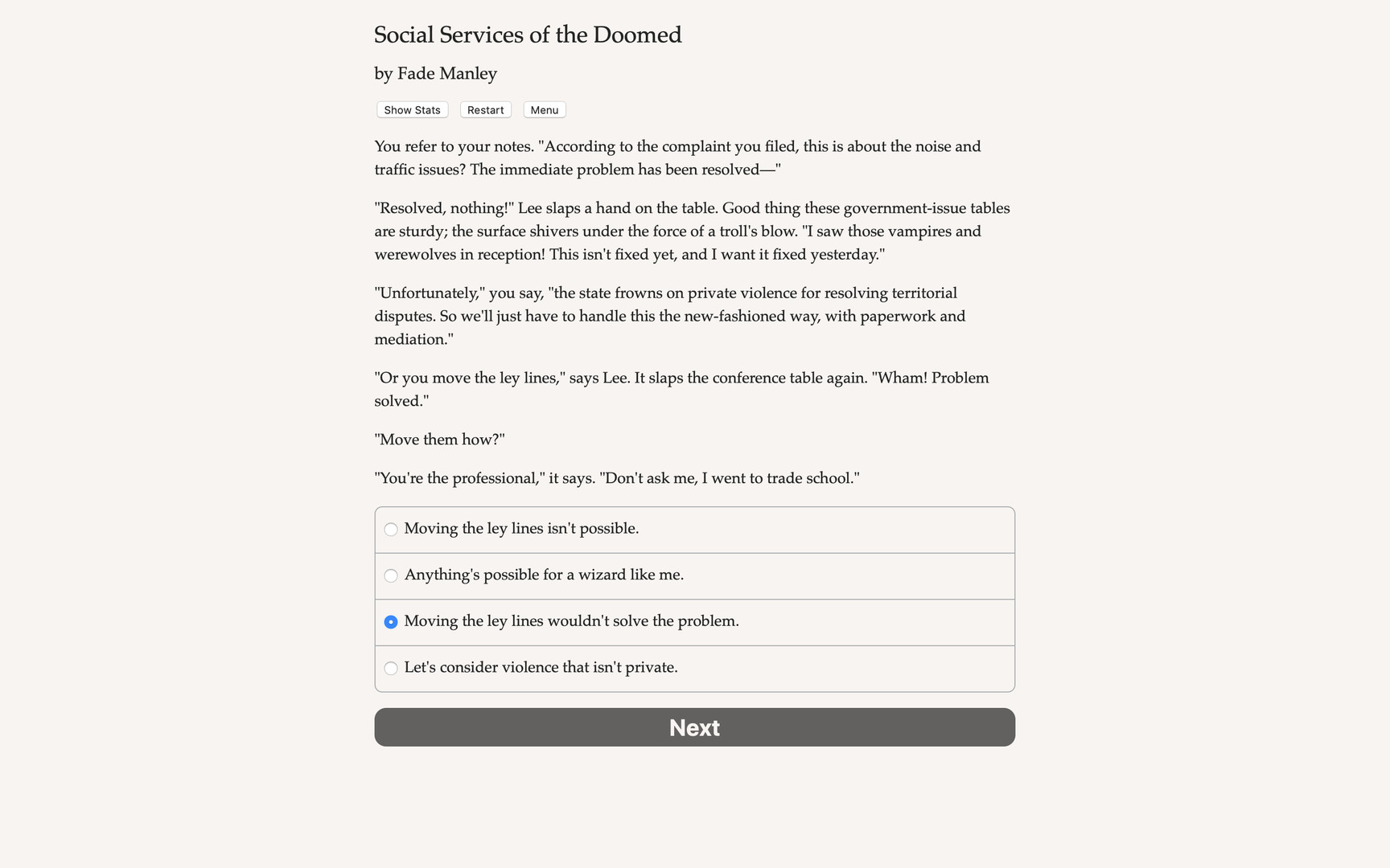 Social Services of the Doomed screenshot #3